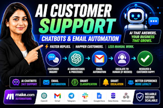 build ai customer support chatbots and email automation