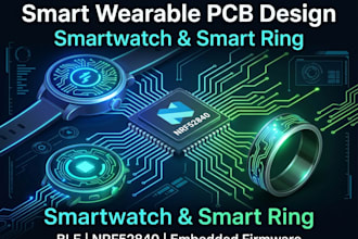 design smart wearable pcb for smartwatch and smart ring