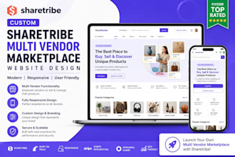 build sharetribe flex marketplace sharetribe go multi vendor website design