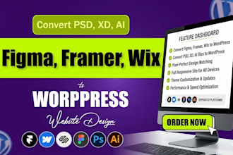 migrate framer website to wordpress webflow, wix, figma, framer to wordpress