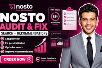 audit fix nosto personalizaton search recommendation setup