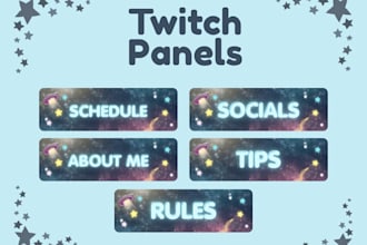 make twitch panels for you