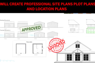 create professional site plans plot plans and location plans land development