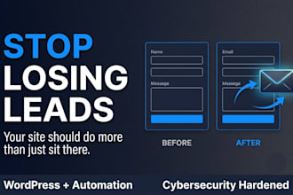 build a wordpress site that auto captures leads