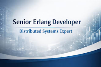 build, fix or optimize erlang distributed systems for high availability