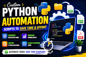 create python automation scripts to save time and effort