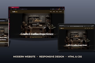 create a modern responsive landing page website
