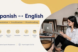 translate, localize, and proofread spanish and english content