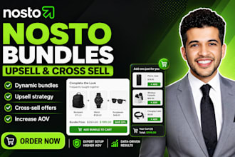 setup nosto dynamic bundle upsell cross sell ecommerce