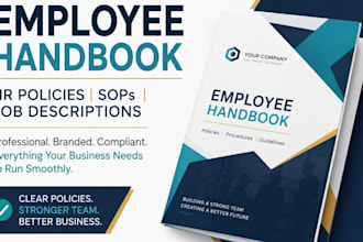 design employee handbook HR policies training manual and onboarding kit