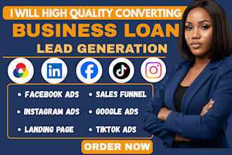500 exclusive USA business loan leads, facebook ads, google ads