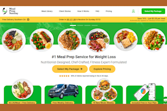 design food delivery meal prep website catering website food website meal prep