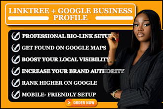 setup your linktree bio link page and google business profile for your brand