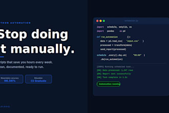 build a python automation script