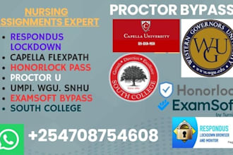 do honorlock, lockdown, south college tasks, examsoft, umpi, wgu, capella fpx