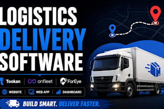build tookan onfleet fareye company delivery trasport cargo logistics website