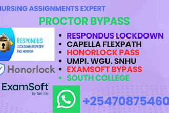 handle honorlock, examsoft, lockdown