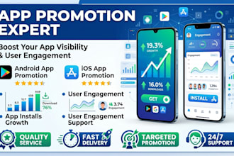 andriod and IOS mobile app promotion app install rating review game marketing