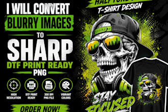 convert blurry images to sharp dtf print ready png