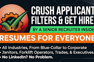 write an ats resume and cv letter as a senior recruiter