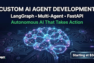 build a custom ai agent or multi agent system using langgraph and python