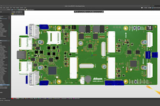 do pcb design, pcb layout, gerber files, circuit schematic, and boms in altium