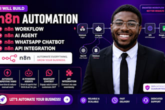 n8n automation n8n workflow n8n ai agent n8n whatsapp chatbot api integration