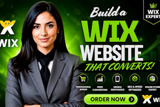 design or redesign wix website development wix landing page or online store, SEO