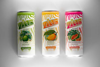 design premium beverage packaging and photorealistic 3d can mockups