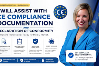 assist with ce compliance documentation and declaration of conformity