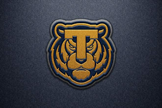 do embroidery logo design for 3d puff stipulated time work