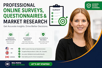 recruit survey participants from USA UK for market research