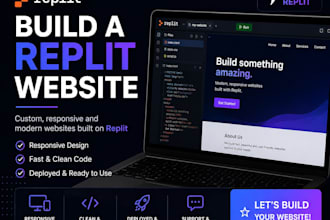 build a professional website with replit
