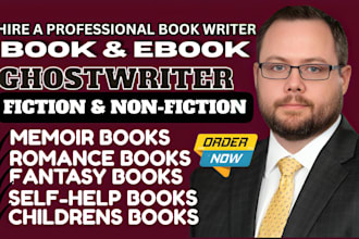 ghostwriter, ebook ghostwriter, fiction ghostwriter, ghost book writer