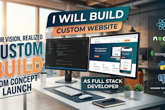 develop a custom react and node js web application