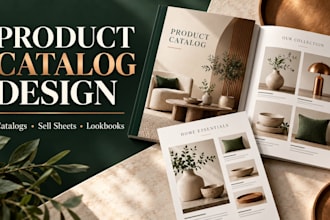 design corporate brochure design, product catalog, pdf brochure catalog lookbook