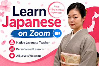 teach conversational japanese on zoom