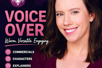 do commercial or cartoon voice over