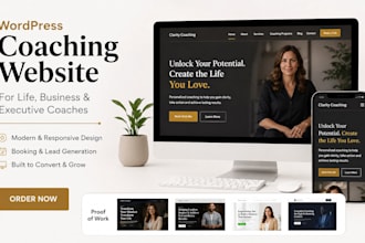 design wordpress coaching website for life business and executive coaches