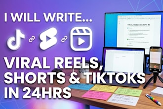 write viral tiktok and reels scripts