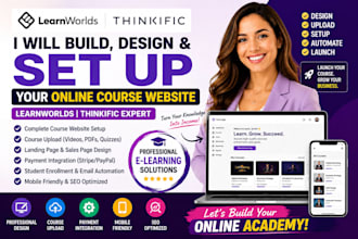 do learnworld thinkific course upload build learnworld thinkific online website