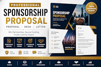 design sponsorship proposals, pitch decks, investor pitch deck fundraising,