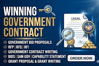 do government contract, bid proposal, rfp, rfq, and government contract writing