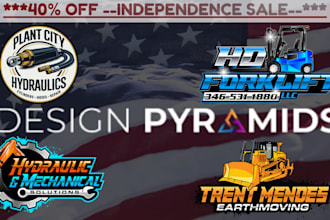 illustrate pro heavy equipment hydraulic diesel repair logo