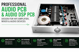 design pro audio pcb audio dsp hifi amplifier mixer gerber sch for audio devices