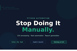 automate repetitive tasks with python