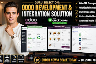 be odoo developer, odoo consultant and quickbooks invoice integration
