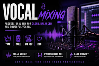 mix your rap, trap or drill vocals professionally