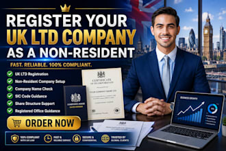 register your UK ltd company as a non resident entrepreneur