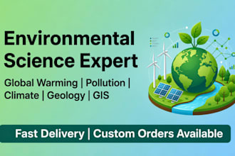 research, write, and complete environmental related tasks urgently